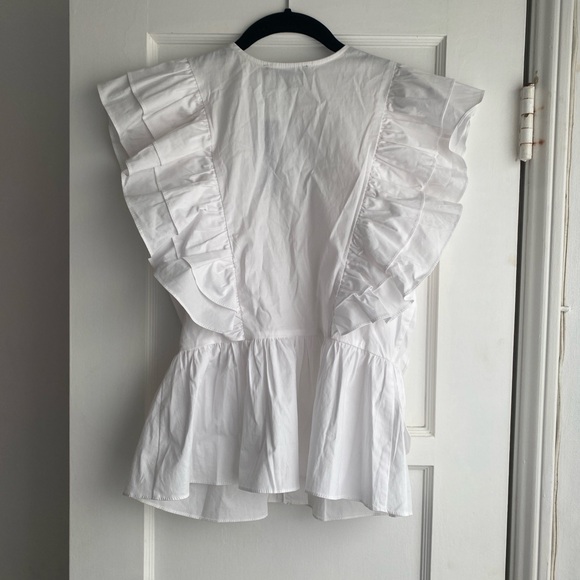 Lulu’s In A Ruffle White Ruffled Hook and Eye Top - Picture 9 of 11